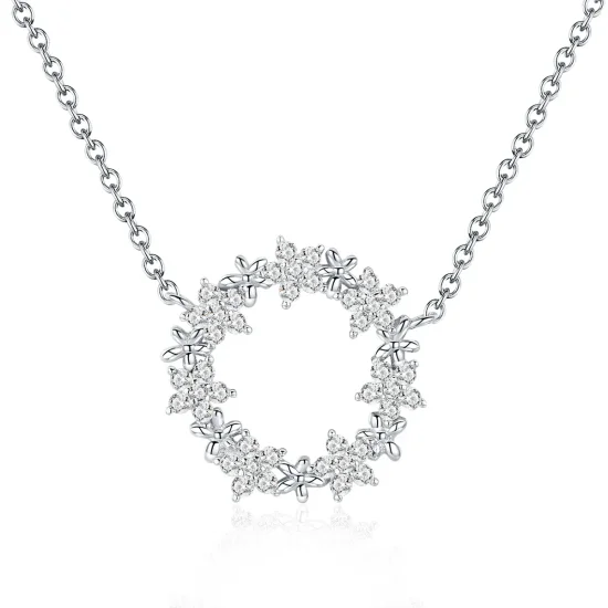 (imagine pentru) Colier Tip Pandora cu Plin de stele din argint - BSN028