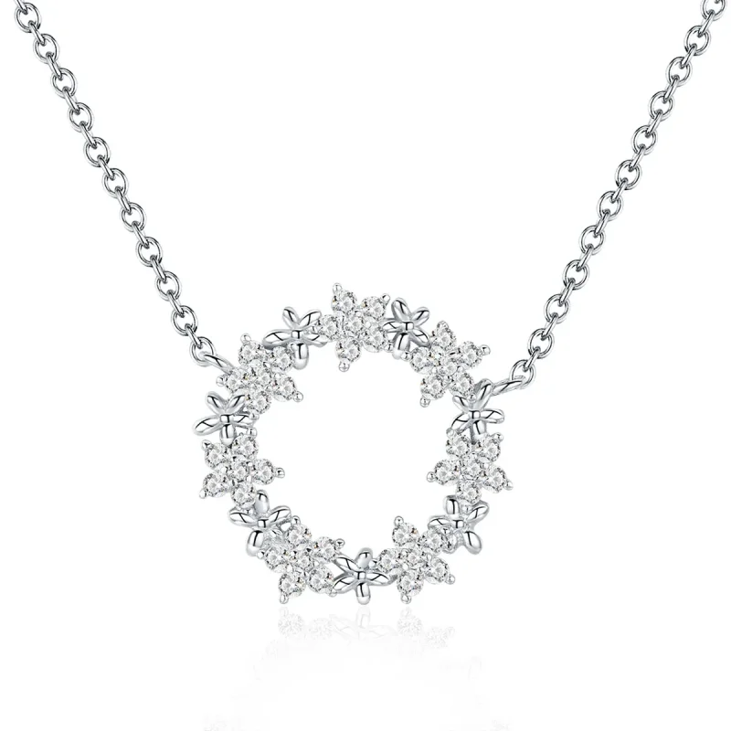 (imagine pentru) Colier Tip Pandora cu Plin de stele din argint - BSN028
