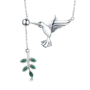(imagine pentru) Colier Tip Pandora cu Salutări de la colibri din argint - SCN217