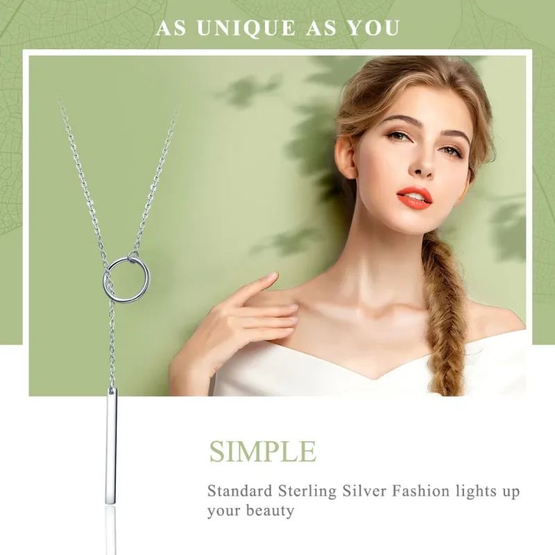 (imagine pentru) Colier Tip Pandora cu Simplu din argint - SCN304 - Vizualizare 2