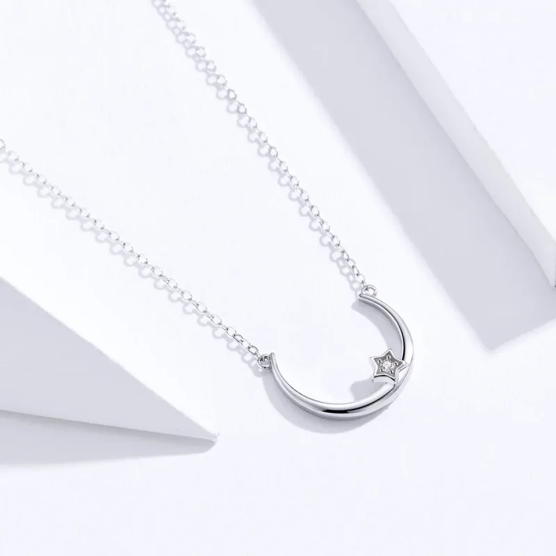 (imagine pentru) Colier Tip Pandora cu Stea Offset din argint - SCN382 - Vizualizare 2