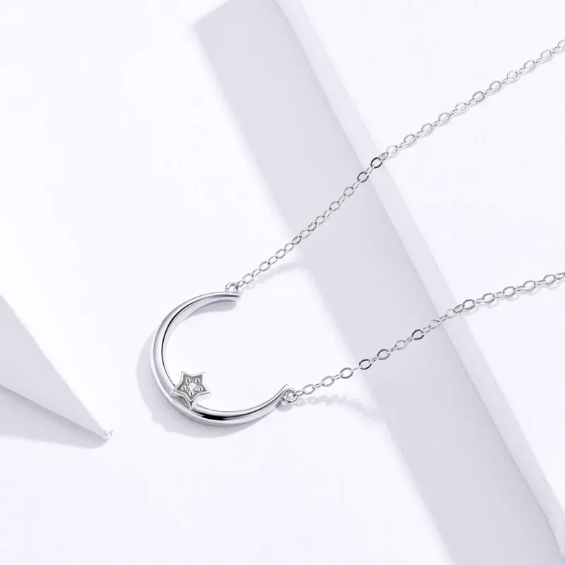 (imagine pentru) Colier Tip Pandora cu Stea Offset din argint - SCN382 - Vizualizare 3