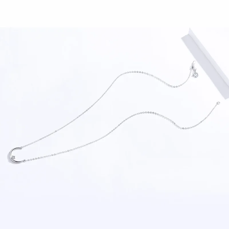(imagine pentru) Colier Tip Pandora cu Stea Offset din argint - SCN382 - Vizualizare 4