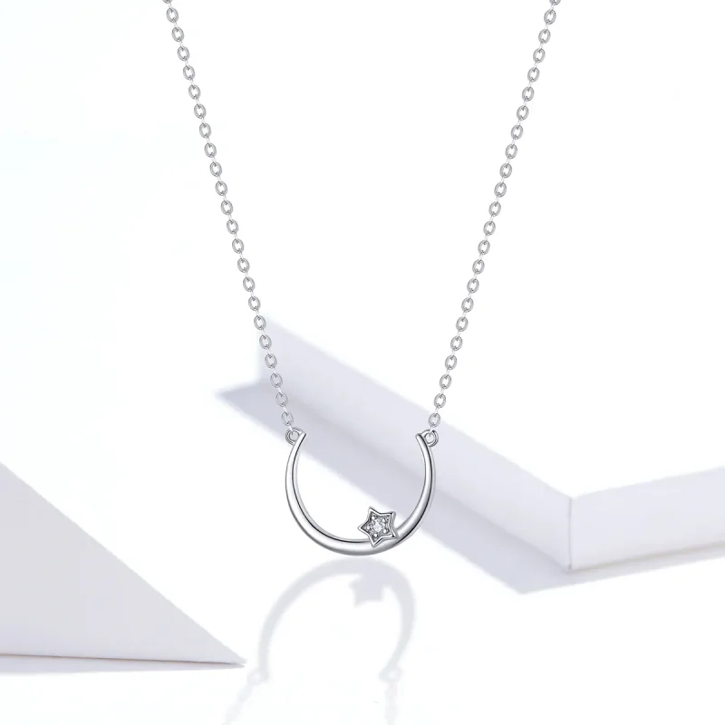 (imagine pentru) Colier Tip Pandora cu Stea Offset din argint - SCN382 - Vizualizare 5
