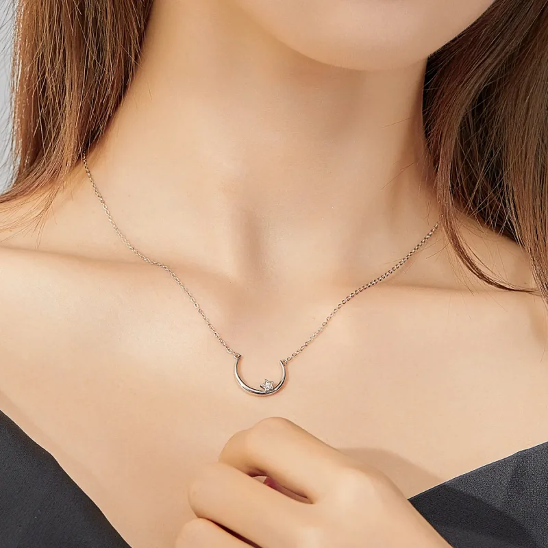 (imagine pentru) Colier Tip Pandora cu Stea Offset din argint - SCN382 - Vizualizare 8