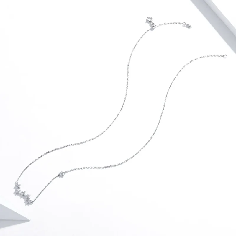 (imagine pentru) Colier Tip Pandora cu Stele sclipitoare din argint - SCN419 - Vizualizare 4