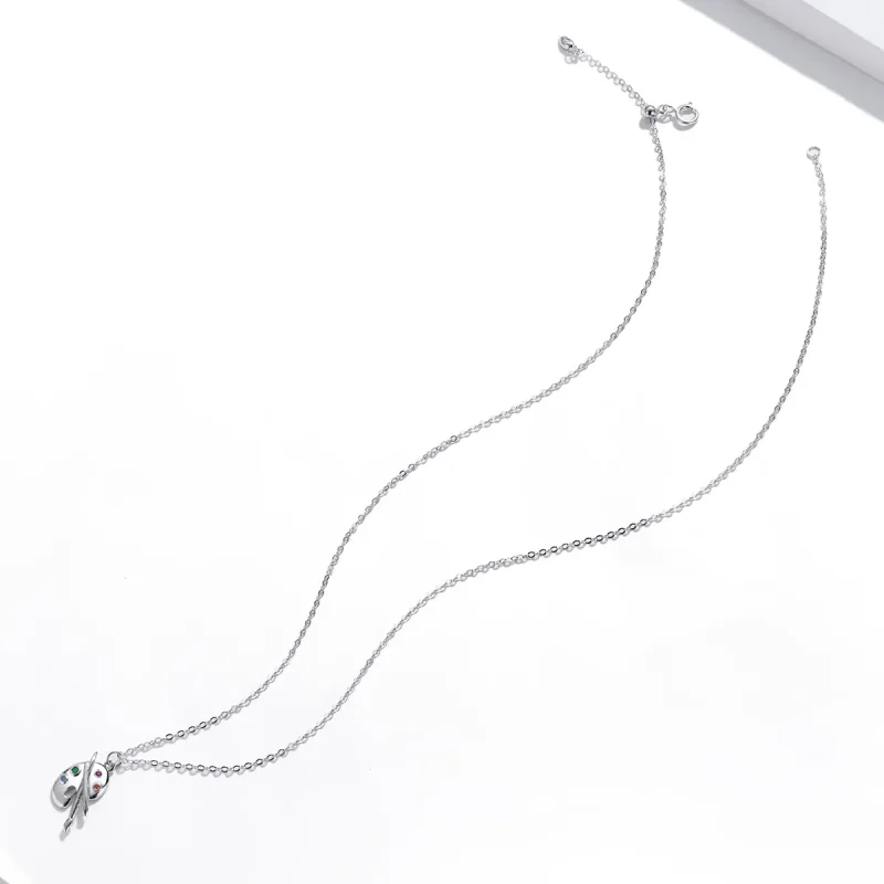 (imagine pentru) Colier Tip Pandora cu Viața artistică din argint - SCN457 - Vizualizare 4