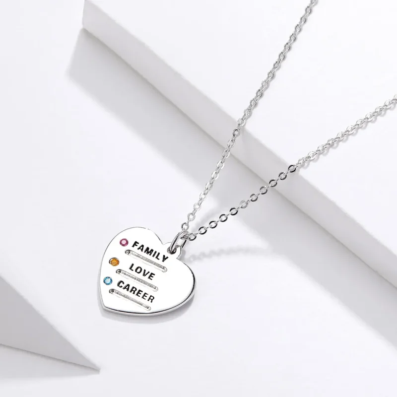 (imagine pentru) Colier Pandora Style Love Language - BSN058 - Vizualizare 3