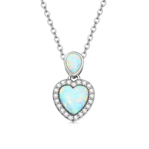 (imagine pentru) Colier Pandora Style Opal Love - BSN243