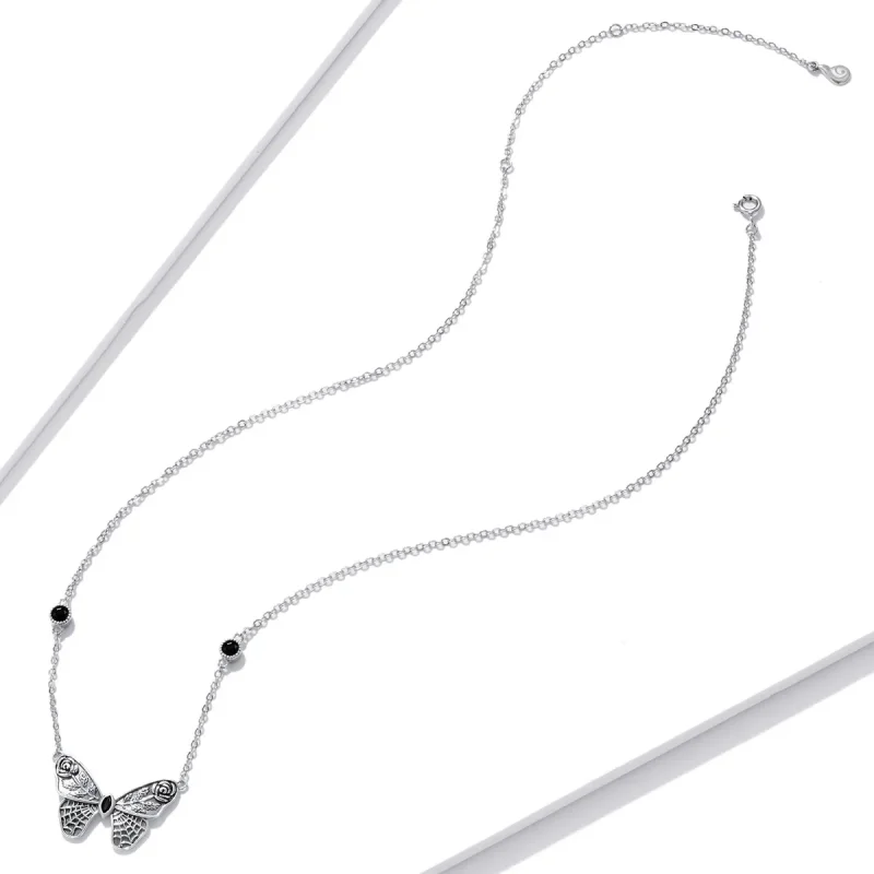 (imagine pentru) Colier retro cu fluture în stil Pandora - BSN235 - Vizualizare 4