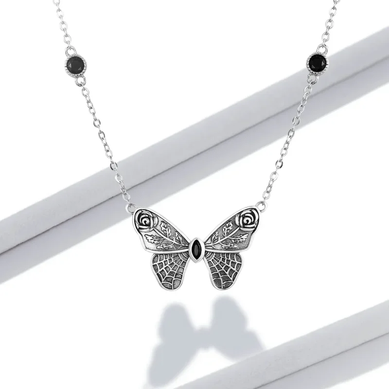 (imagine pentru) Colier retro cu fluture în stil Pandora - BSN235 - Vizualizare 6