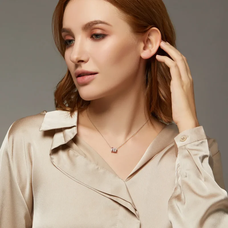 (imagine pentru) Colier Romantic în stil Pandora cu inimă în formă de șarpe - BSN150 - Vizualizare 9