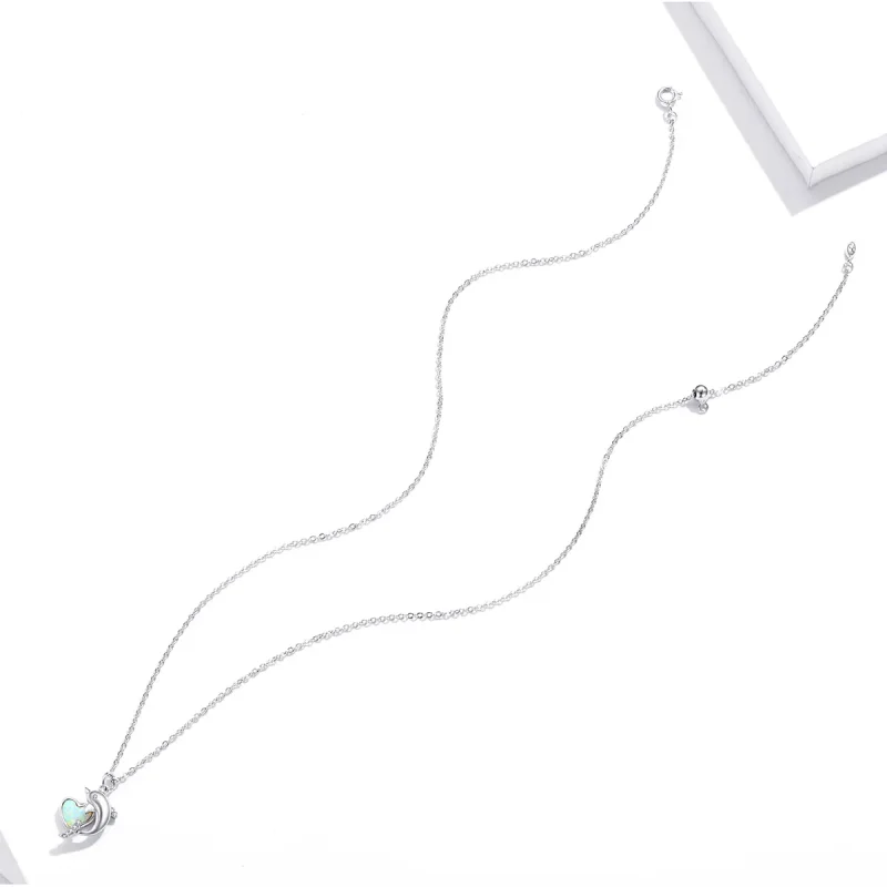 (imagine pentru) Colier stil Pandora cu delfin și elf - SCN412 - Vizualizare 4
