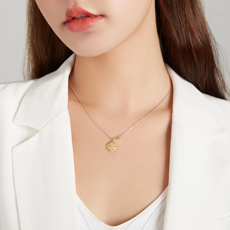 (imagine pentru) Colier stil Pandora cu floare de soare - BSN212 - Vizualizare 8
