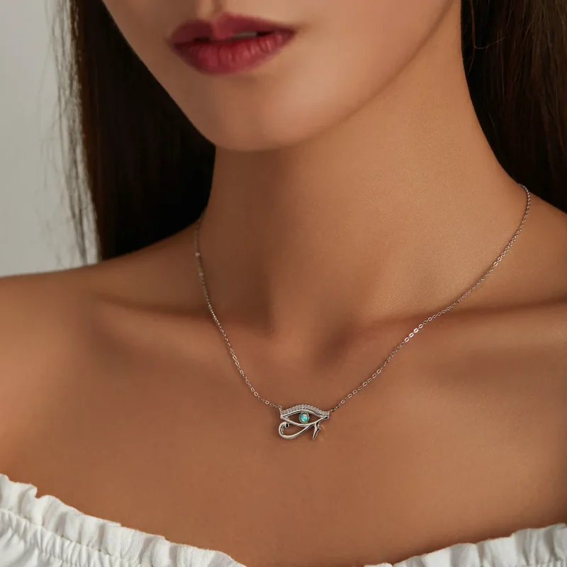 (imagine pentru) Colier stil Pandora cu ochiul lui Horus - BSN241 - Vizualizare 7