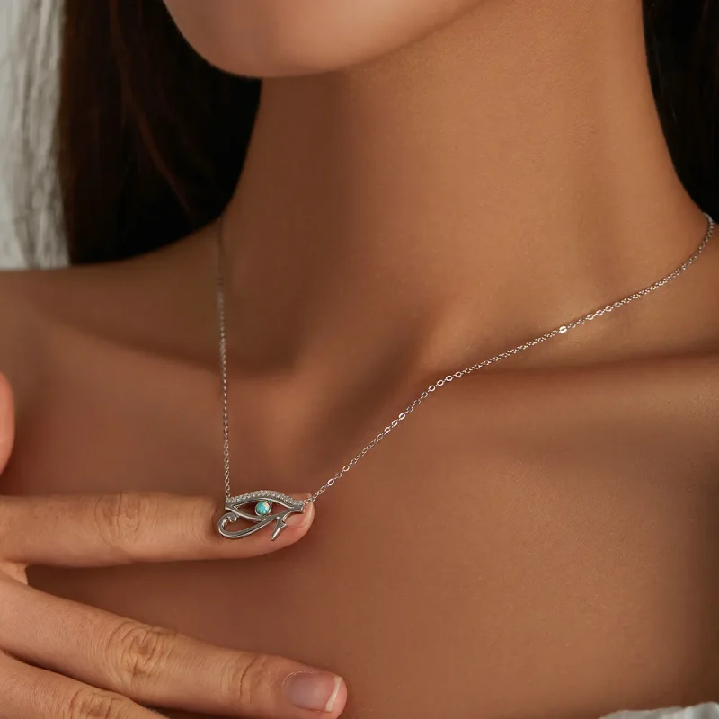 (imagine pentru) Colier stil Pandora cu ochiul lui Horus - BSN241 - Vizualizare 8