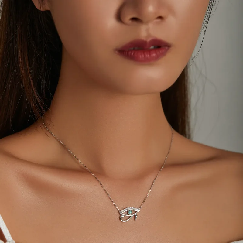 (imagine pentru) Colier stil Pandora cu ochiul lui Horus - BSN241 - Vizualizare 9