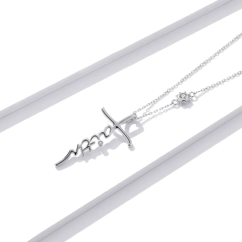 (imagine pentru) Colier stil Pandora cu semnul crucii - BSN231 - Vizualizare 2