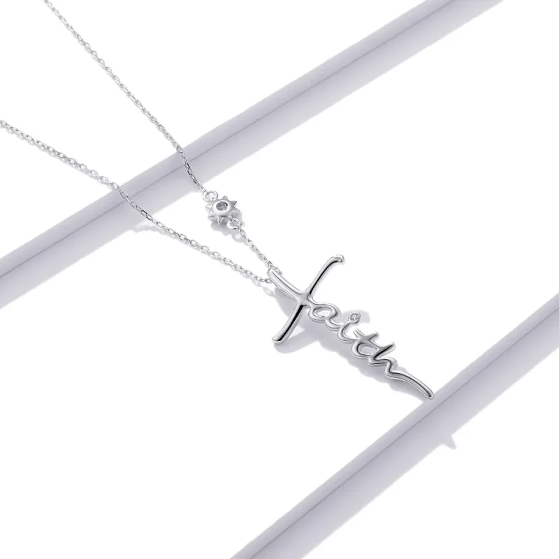 (imagine pentru) Colier stil Pandora cu semnul crucii - BSN231 - Vizualizare 3