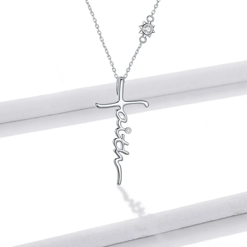 (imagine pentru) Colier stil Pandora cu semnul crucii - BSN231 - Vizualizare 5