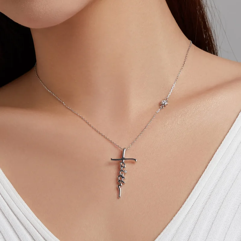 (imagine pentru) Colier stil Pandora cu semnul crucii - BSN231 - Vizualizare 7