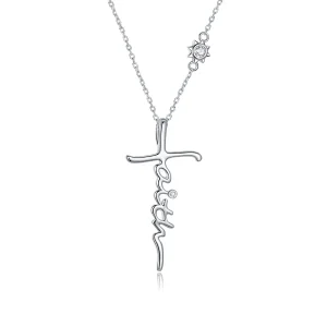 (imagine pentru) Colier stil Pandora cu semnul crucii - BSN231