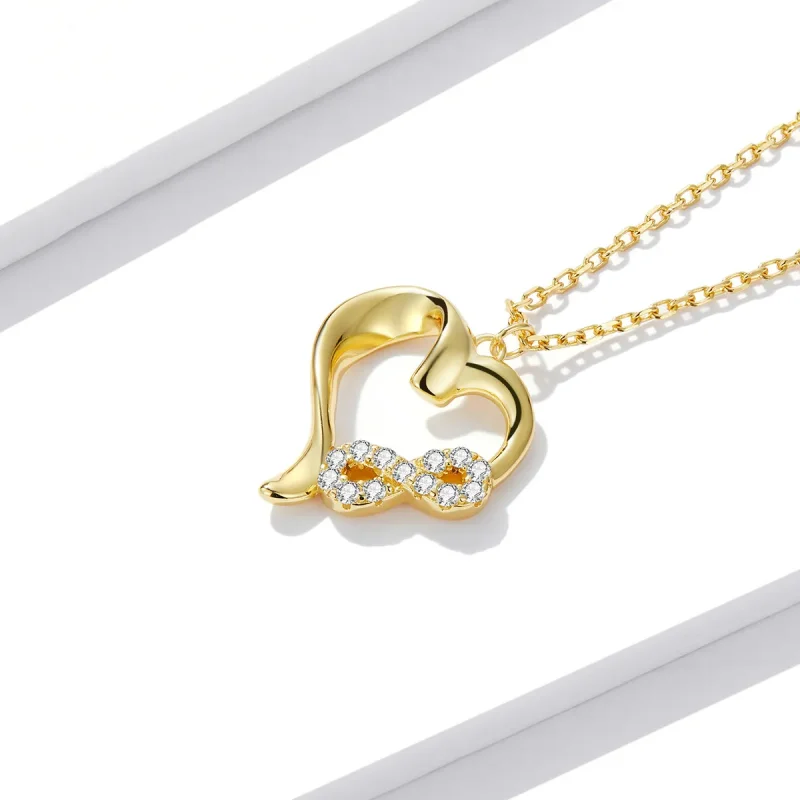 (imagine pentru) Colier stil Pandora cu simbolul iubirii infinite - BSN236 - Vizualizare 3
