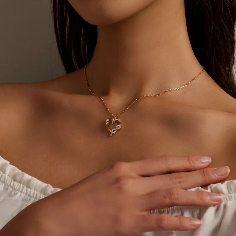 (imagine pentru) Colier stil Pandora cu simbolul iubirii infinite - BSN236 - Vizualizare 8