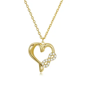 (imagine pentru) Colier stil Pandora cu simbolul iubirii infinite - BSN236