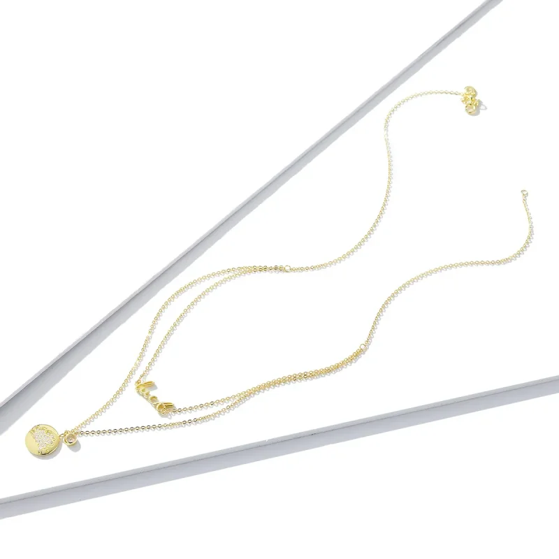 (imagine pentru) Colier stil Pandora cu un purcel norocos - BSN090 - Vizualizare 3