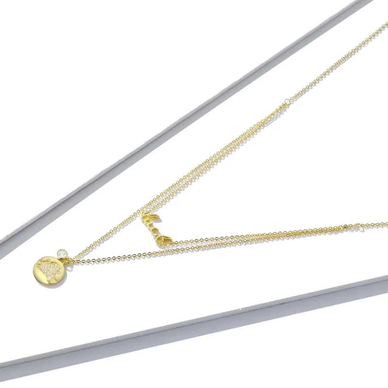 (imagine pentru) Colier stil Pandora cu un purcel norocos - BSN090 - Vizualizare 4