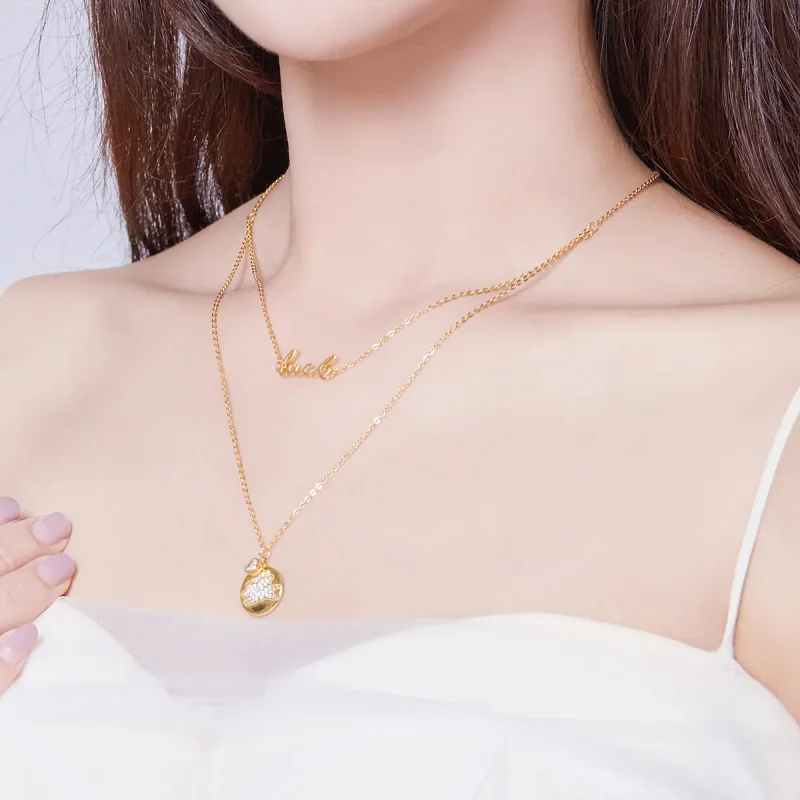 (imagine pentru) Colier stil Pandora cu un purcel norocos - BSN090 - Vizualizare 6