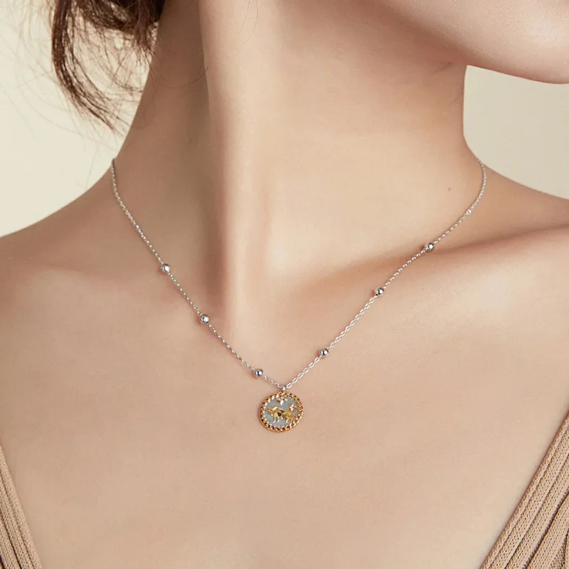 (imagine pentru) Colier stil Pandora cu un taur norocos - SCN432 - Vizualizare 8