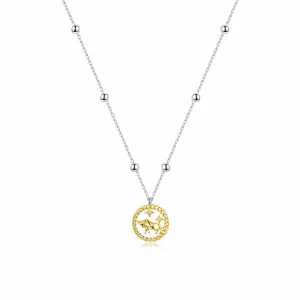 (imagine pentru) Colier stil Pandora cu un taur norocos - SCN432