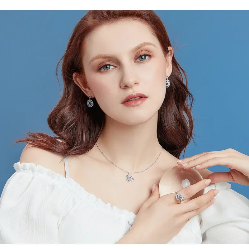 (imagine pentru) Colier stil Pandora cu urme de meteoriți - BSN041 - Vizualizare 3