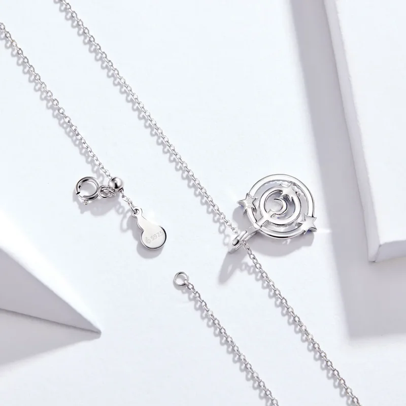 (imagine pentru) Colier stil Pandora cu urme de meteoriți - BSN041 - Vizualizare 10