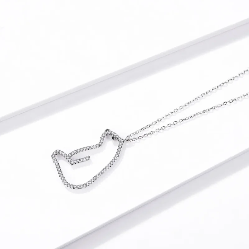 (imagine pentru) Colier stil Pandora cu urs polar - BSN195 - Vizualizare 2