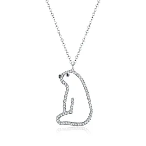 (imagine pentru) Colier stil Pandora cu urs polar - BSN195