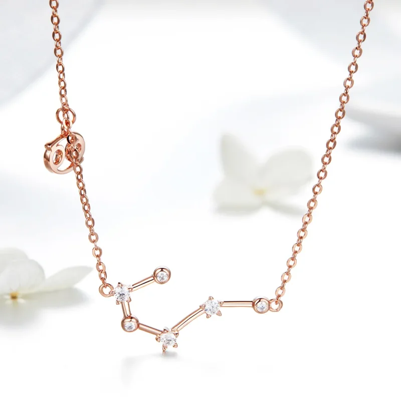 (imagine pentru) Colier stil Pandora cu zodia Cancer - BSN018 - Vizualizare 2