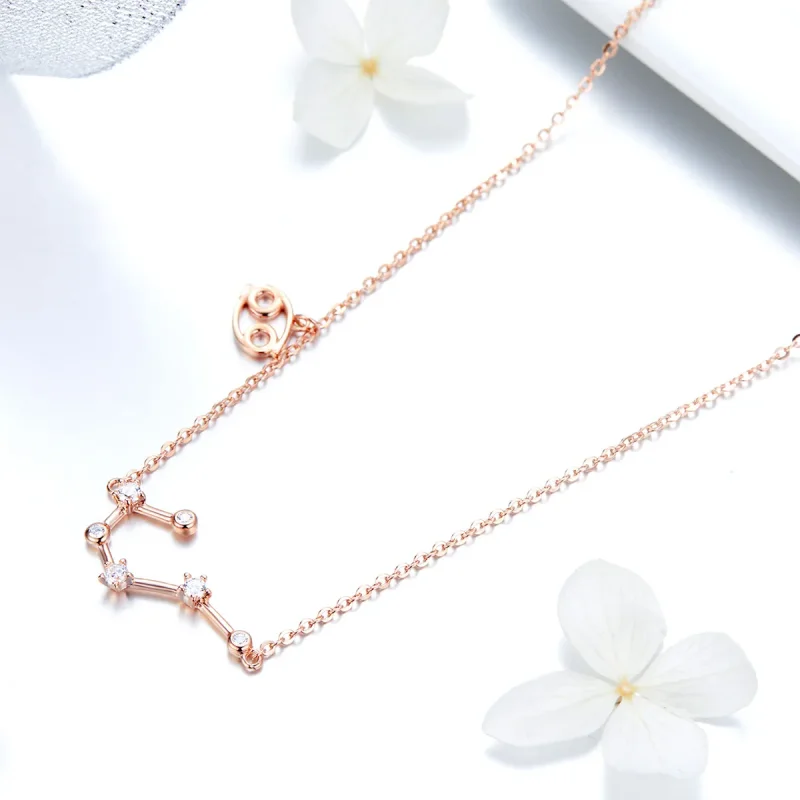 (imagine pentru) Colier stil Pandora cu zodia Cancer - BSN018 - Vizualizare 3