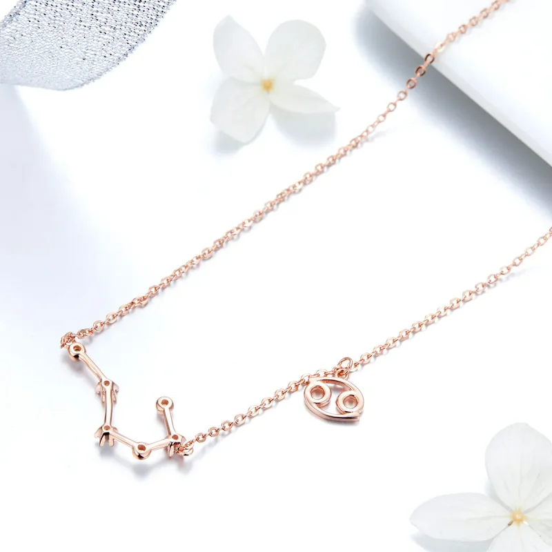 (imagine pentru) Colier stil Pandora cu zodia Cancer - BSN018 - Vizualizare 4