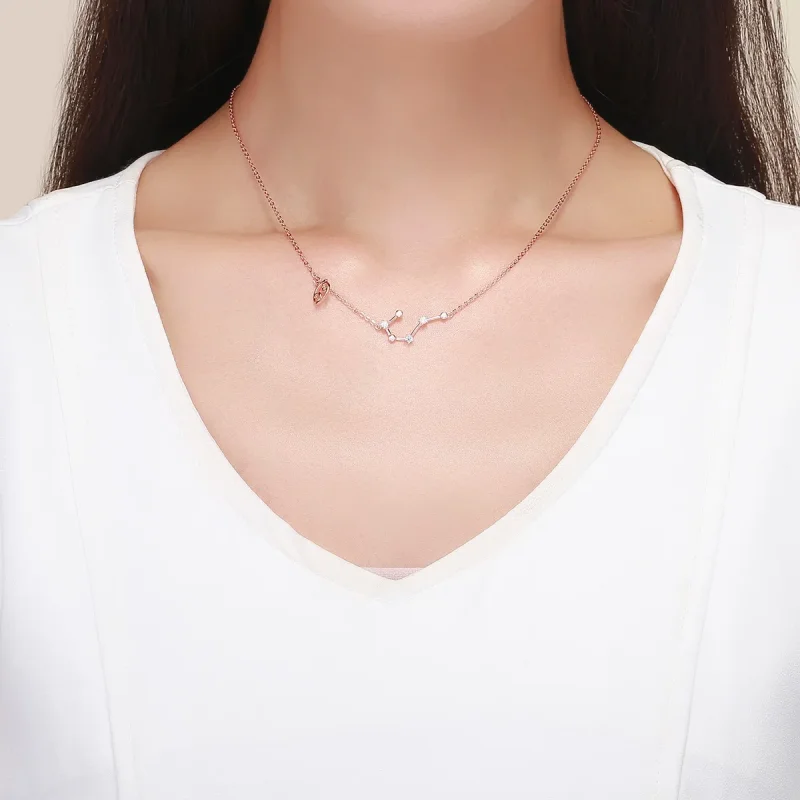 (imagine pentru) Colier stil Pandora cu zodia Cancer - BSN018 - Vizualizare 6