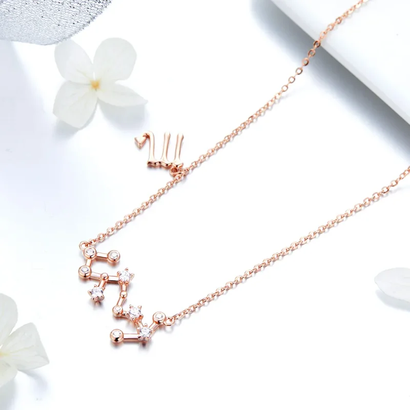 (imagine pentru) Colier stil Pandora cu zodia Scorpion - BSN025 - Vizualizare 3