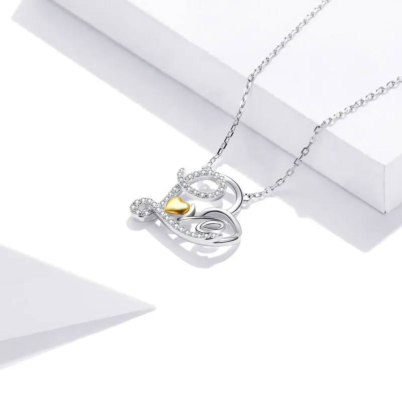 (imagine pentru) Colier stil Pandora True Love - SCN436 - Vizualizare 3