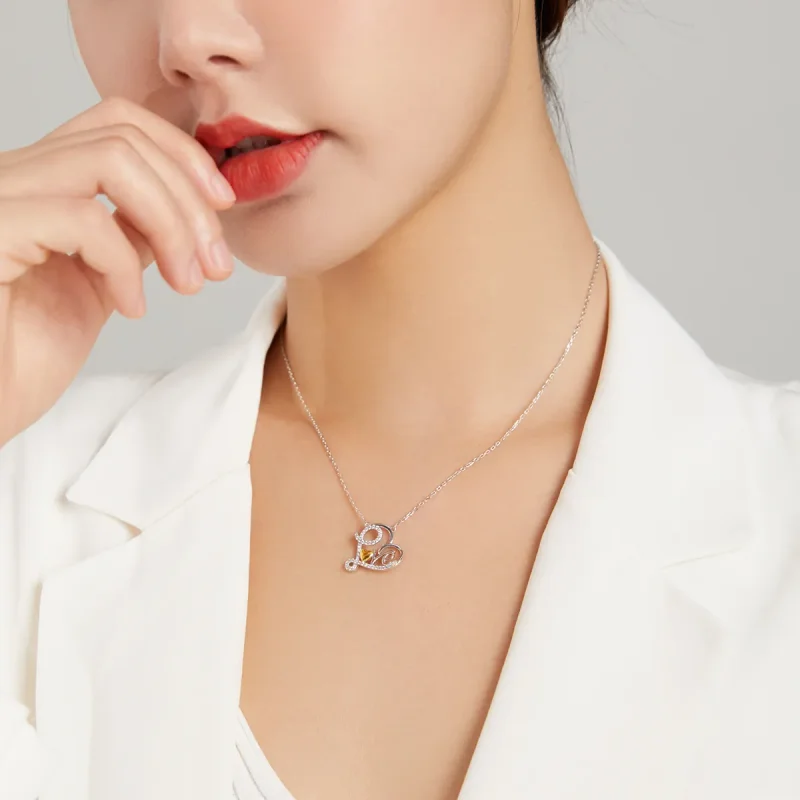 (imagine pentru) Colier stil Pandora True Love - SCN436 - Vizualizare 6