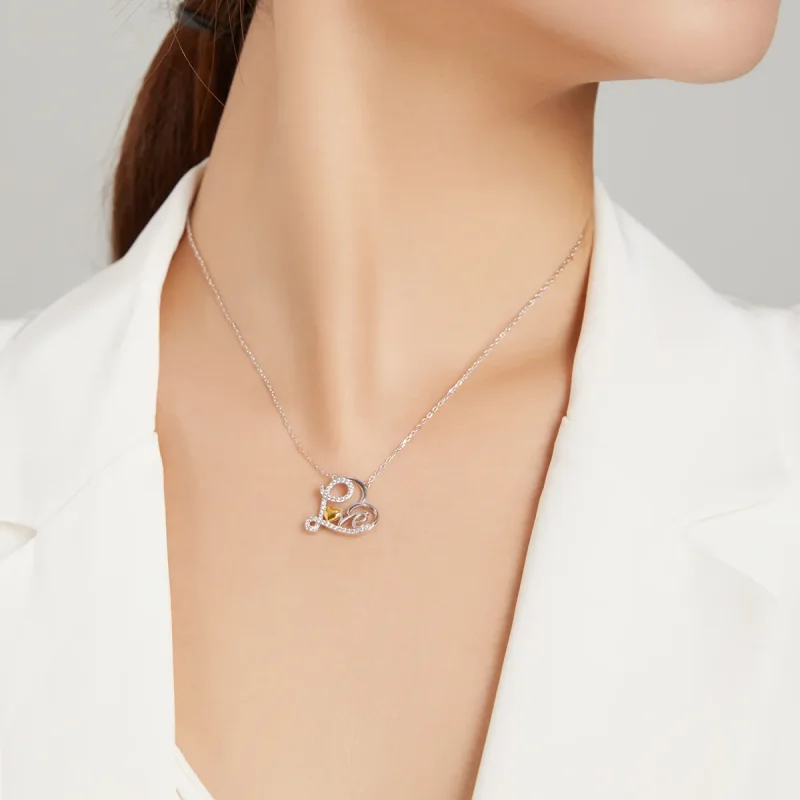 (imagine pentru) Colier stil Pandora True Love - SCN436 - Vizualizare 7