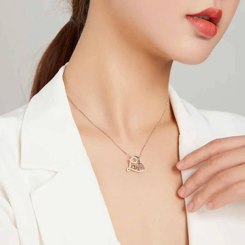 (imagine pentru) Colier stil Pandora True Love - SCN436 - Vizualizare 8