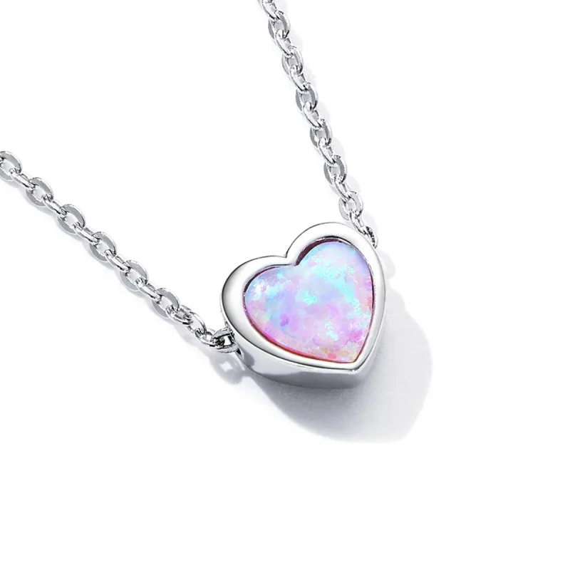 (imagine pentru) Colierul Opal Love în stil Pandora - SCN471 - Vizualizare 2