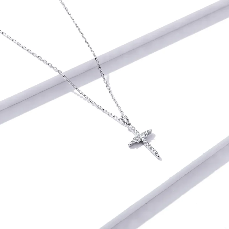 (imagine pentru) Colierul Pandora Style Cross of Love - BSN184 - Vizualizare 2