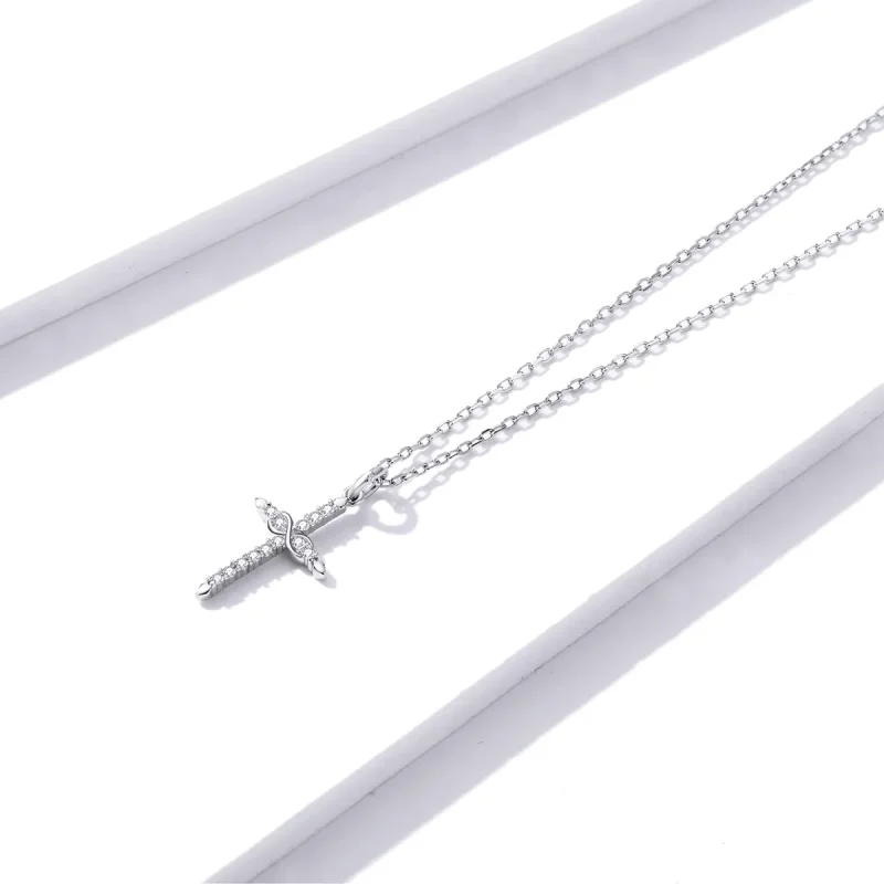 (imagine pentru) Colierul Pandora Style Cross of Love - BSN184 - Vizualizare 4